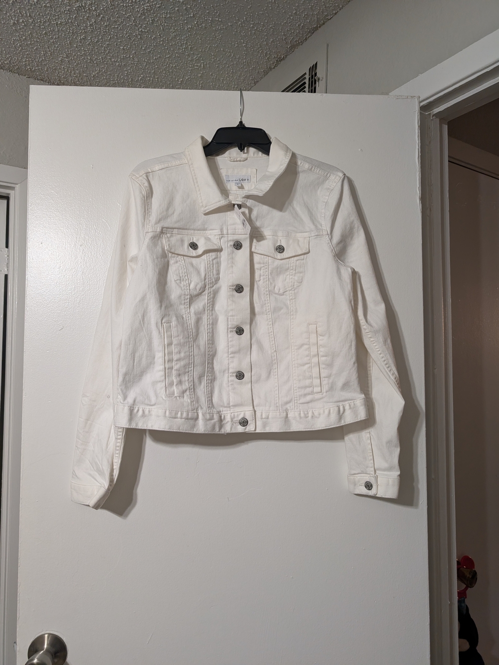 LOFT White Denim Jacket for Women NWT